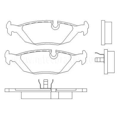 MTECPAD4490 Plaquettes de frein performance Brakes and Spacers