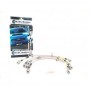 BMW 5 E39 M5 96-03 Zinc Plated MTEC Performance Brake Hoses BMW4P-0110