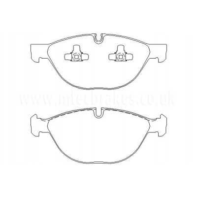 MTECPAD4544 Plaquettes de frein performance Brakes and Spacers