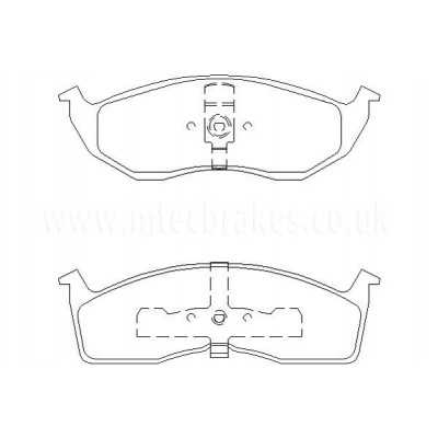 MDB1780 Plaquettes de frein Performance Mintex