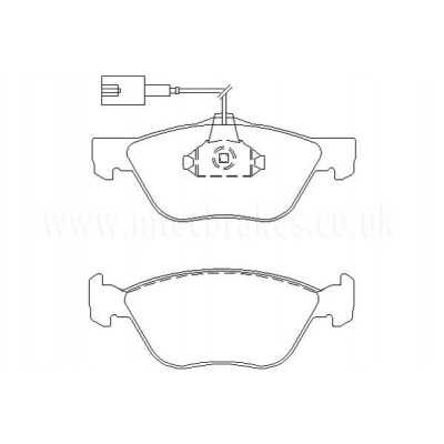 MTECPAD4436 Plaquettes de frein performance Brakes and Spacers 