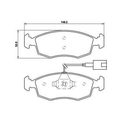 MDB3208 Plaquettes de frein Performance Mintex