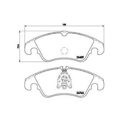 MDB3177 Plaquettes de frein Performance Mintex