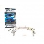 Ford Mondeo Mk 1 Berline ST24 98-99 Zinc Plated MTEC Performance Brake Hoses FORD4P-4284