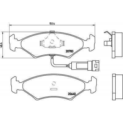 MDB1174 Plaquettes de frein Performance Mintex