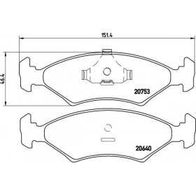 MDB1175 Plaquettes de frein Performance Mintex