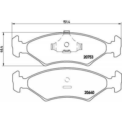 MDB1175 Plaquettes de frein Performance Mintex