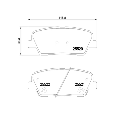 MDB3267 Plaquettes de frein Performance Mintex