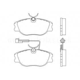 DP3733C Plaquettes de frein EBC Redstuff