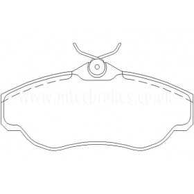 BW641 Plaquettes de frein Performance Brakeworld