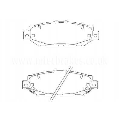 MDB1710 Plaquettes de frein Performance Mintex