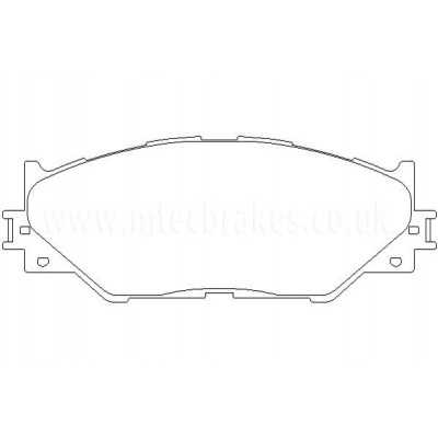 MTECPAD4466 Plaquettes de frein performance Brakes and Spacers