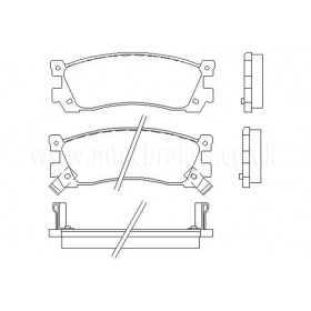 MDB2237 Plaquettes de frein Performance Mintex