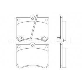 MDB1575 Plaquettes de frein Performance Mintex