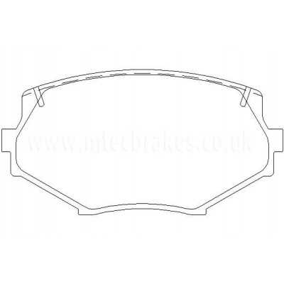 MDB1686 Plaquettes de frein Performance Mintex