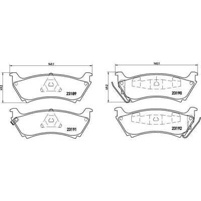 DP31233C Plaquettes de frein EBC Redstuff