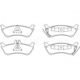 DP31437C Plaquettes de frein EBC Redstuff