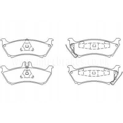 DP31437C Plaquettes de frein EBC Redstuff