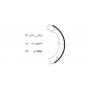 MTECSH1474 Garnitures du tambour de frein