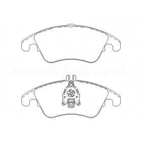 MTECPAD4546 Plaquettes de frein performance Brakes and Spacers