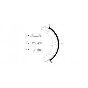 MTECSH1397 Garnitures du tambour de frein