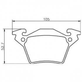 MDB2002 Plaquettes de frein Performance Mintex