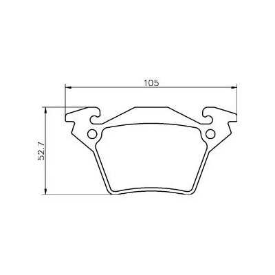 MDB2002 Plaquettes de frein Performance Mintex