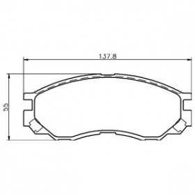 MDB1823 Plaquettes de frein Performance Mintex