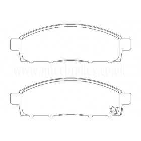 MTECPAD4380 Plaquettes de frein performance Brakes and Spacers