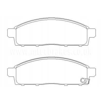 MTECPAD4380 Plaquettes de frein performance Brakes and Spacers