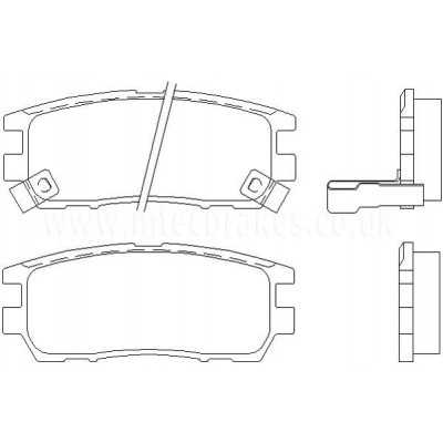 DP4958R Plaquettes de frein EBC Yellowstuff