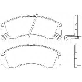 MTECPAD4422 Plaquettes de frein performance Brakes and Spacers