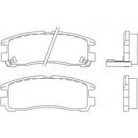MDB1481 Plaquettes de frein Performance Mintex