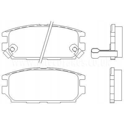 DP3987C Plaquettes de frein EBC Redstuff