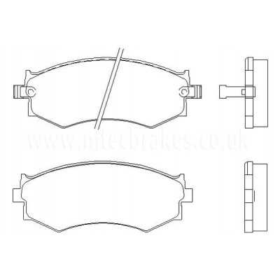 DP3792C Plaquettes de frein EBC Redstuff