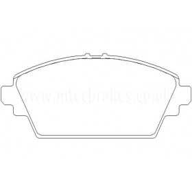 BW4168 Plaquettes de frein Performance Brakeworld