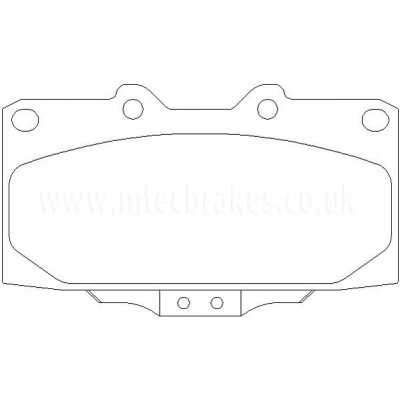 MDB1748 Plaquettes de frein Performance Mintex
