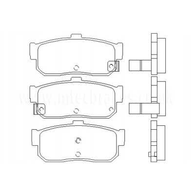 MTECPAD4440 Plaquettes de frein performance Brakes and Spacers