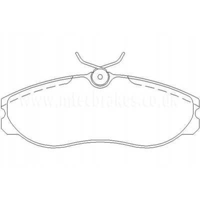 MDB1657 Plaquettes de frein Performance Mintex