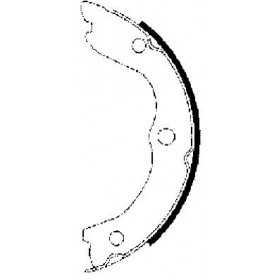 MTECSH1451 Garnitures du tambour de frein