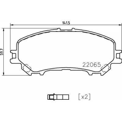 MDB3747 Plaquettes de frein Performance Mintex