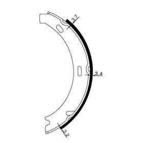 MFR693 Brake Shoe