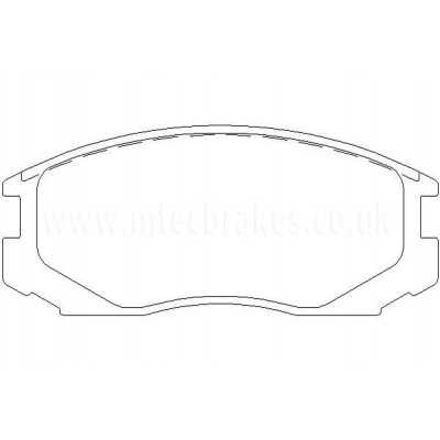 MDB1722 Plaquettes de frein Performance Mintex