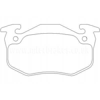 MTECPAD4396 Plaquettes de frein performance Brakes and Spacers