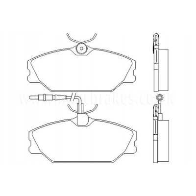 BW569 Plaquettes de frein Performance Brakeworld