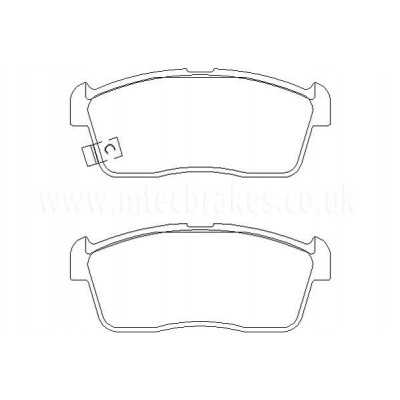 MDB3072 Plaquettes de frein Performance Mintex