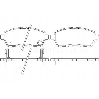 MDB2968 Plaquettes de frein Performance Mintex