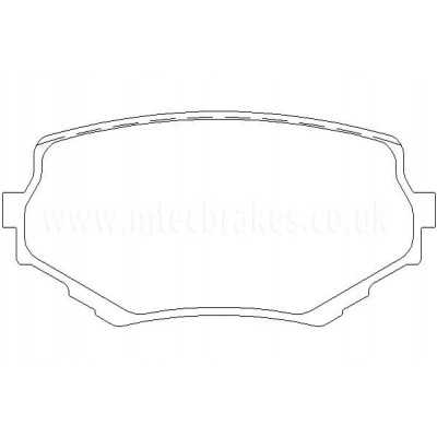 MDB1750 Plaquettes de frein Performance Mintex