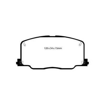 DP4725R Plaquettes de frein EBC Yellowstuff