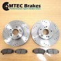 Celica 1.8 VVTLi-TS (190) (ZZT231) 08/00-04/06 Front (275mm) Brake Discs and MTEC Pads 